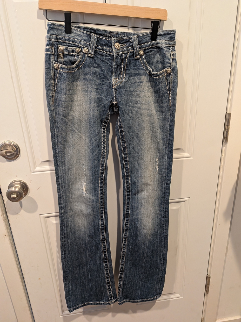 Miss Me Faded Blue Bootcut Jeans
